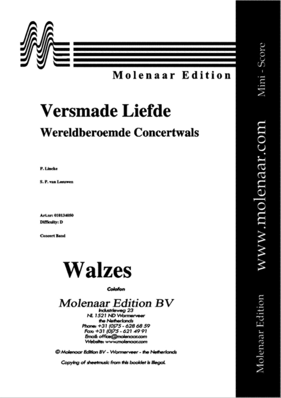 Versmade Liefde Concert Band scores gallery preview page 2