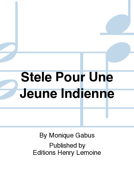 Stele Pour Une Jeune Indienne