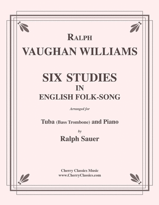 Book cover for Six Studies in English Folksong for Tuba or Bass Trombone