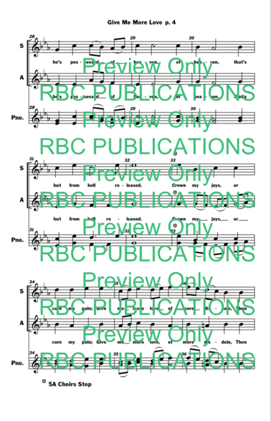 Give Me More Love (SA) Give Me More Love (SA) SA scores gallery preview page 7