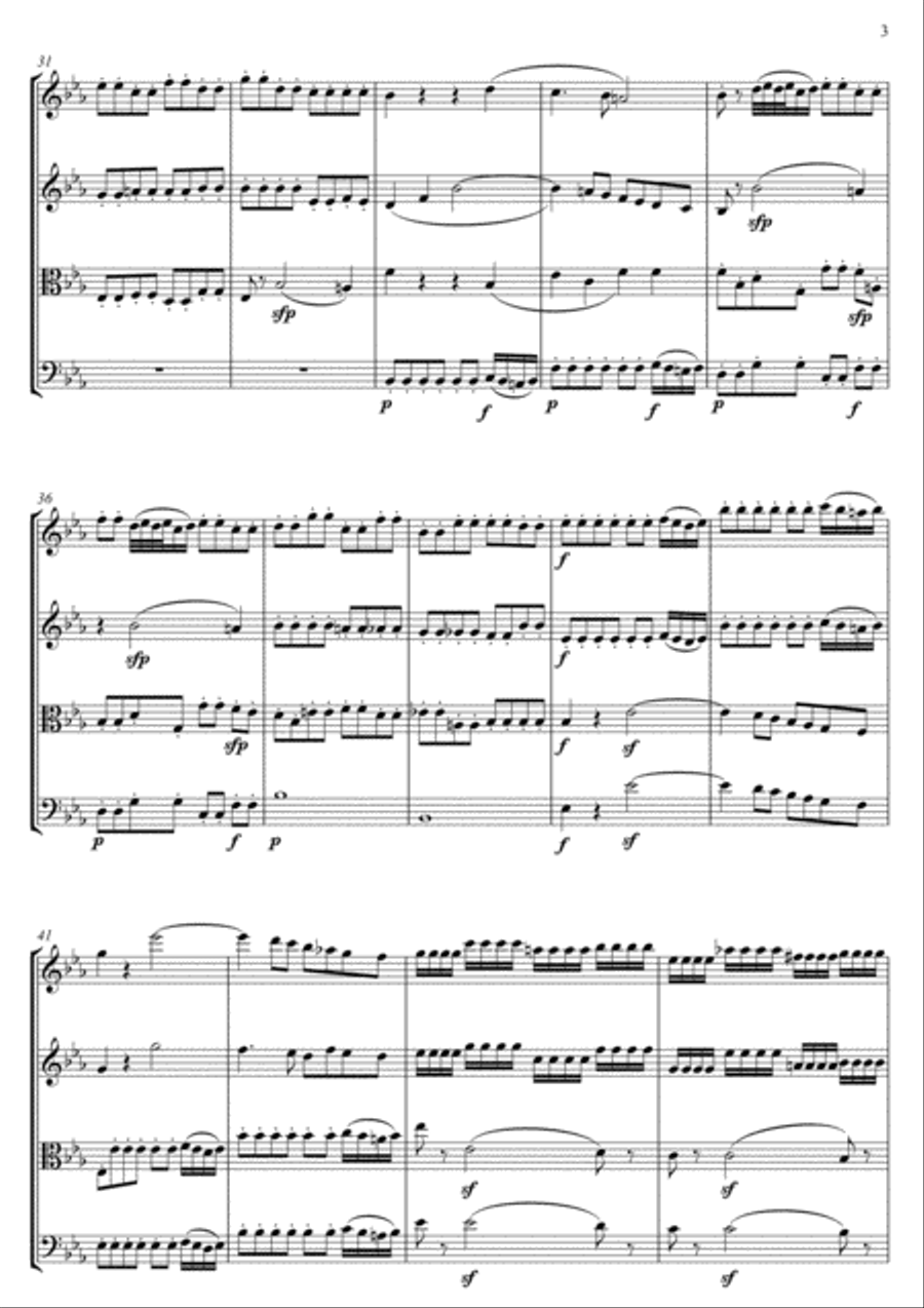 Mozart Masterpiece Collection String Quartet scores gallery preview page 4