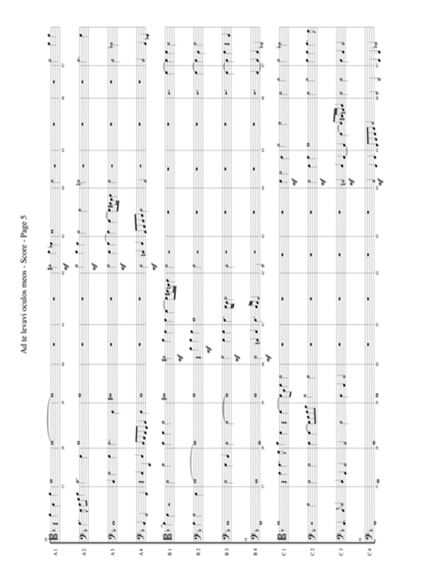 Ad te levavi oculos meos for Trombone or Low Brass Duodectet (12 Part Ensemble) image number null