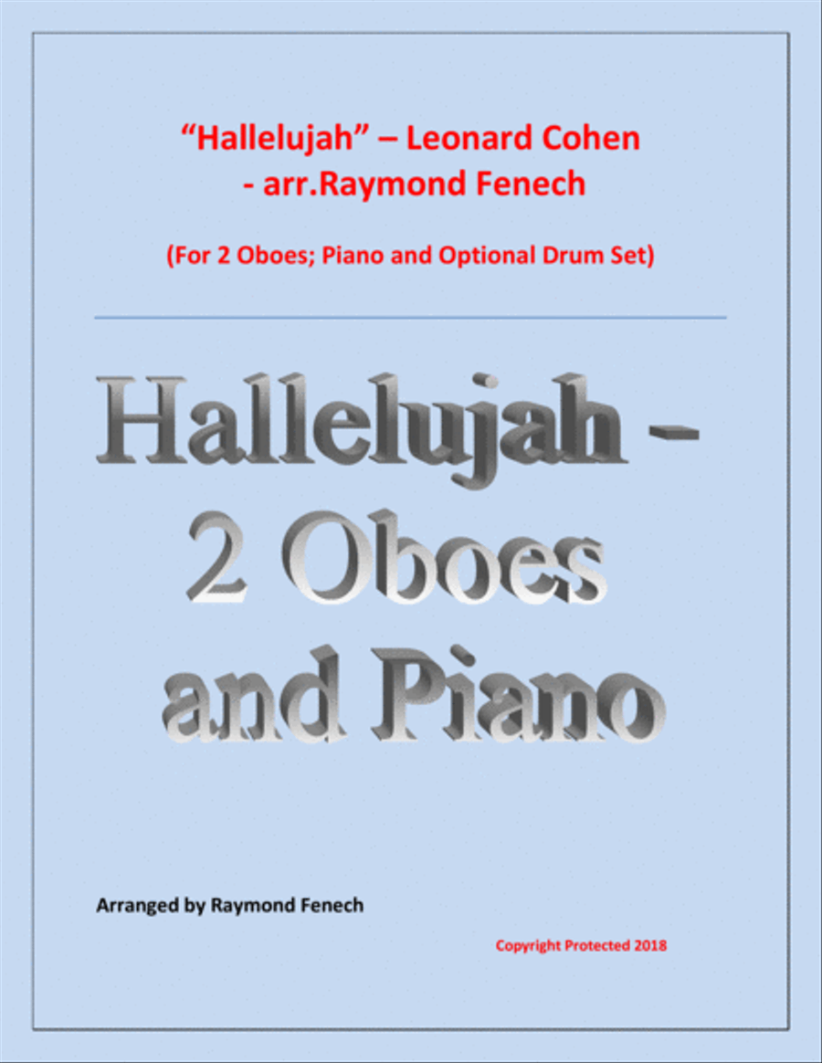 Hallelujah Woodwind Duet scores gallery preview page 1