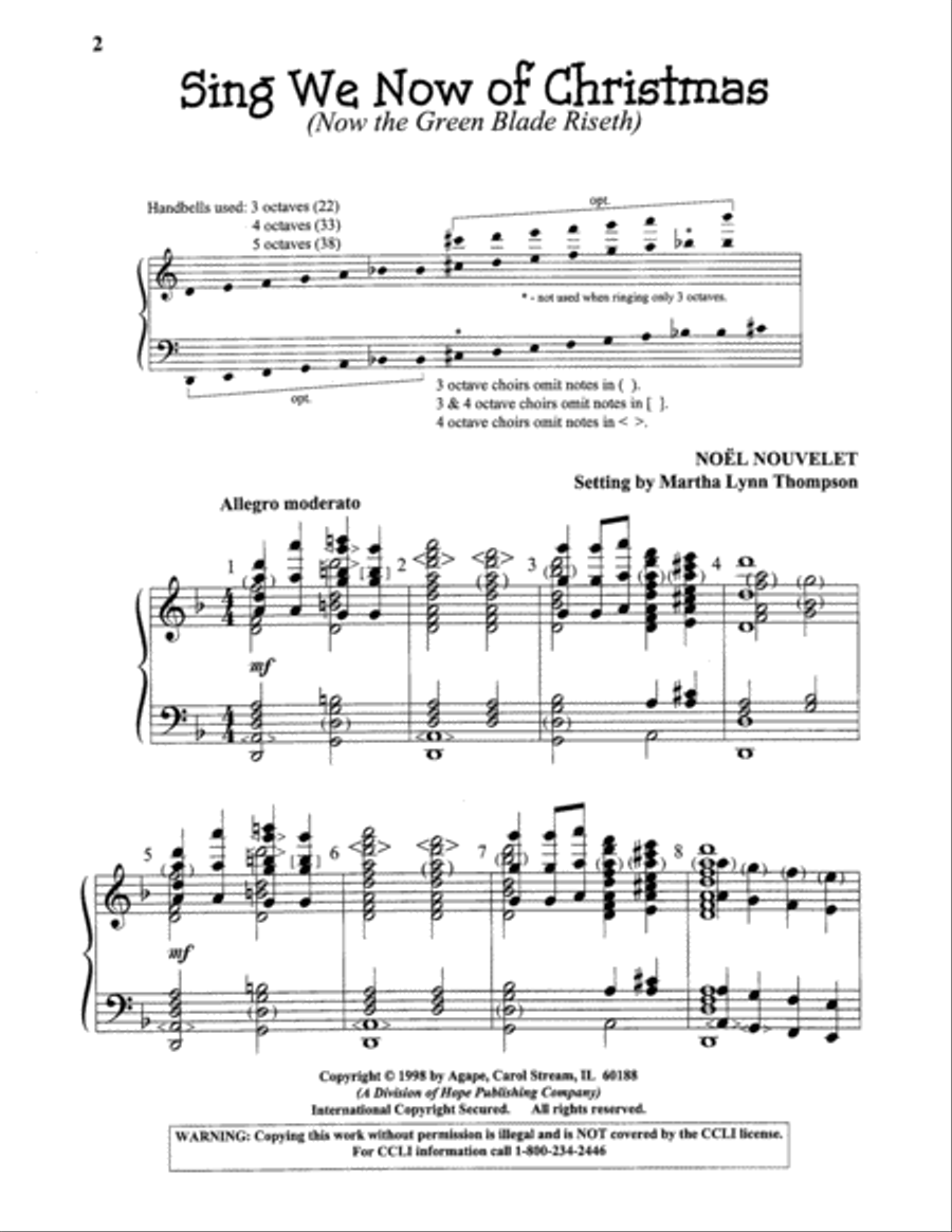 Sing We Now of Christmas 5-Octaves scores gallery preview page 6