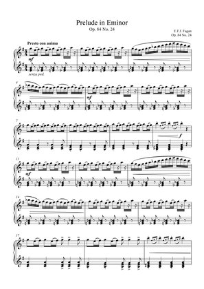 Prelude in E minor Op. 84 No. 24
