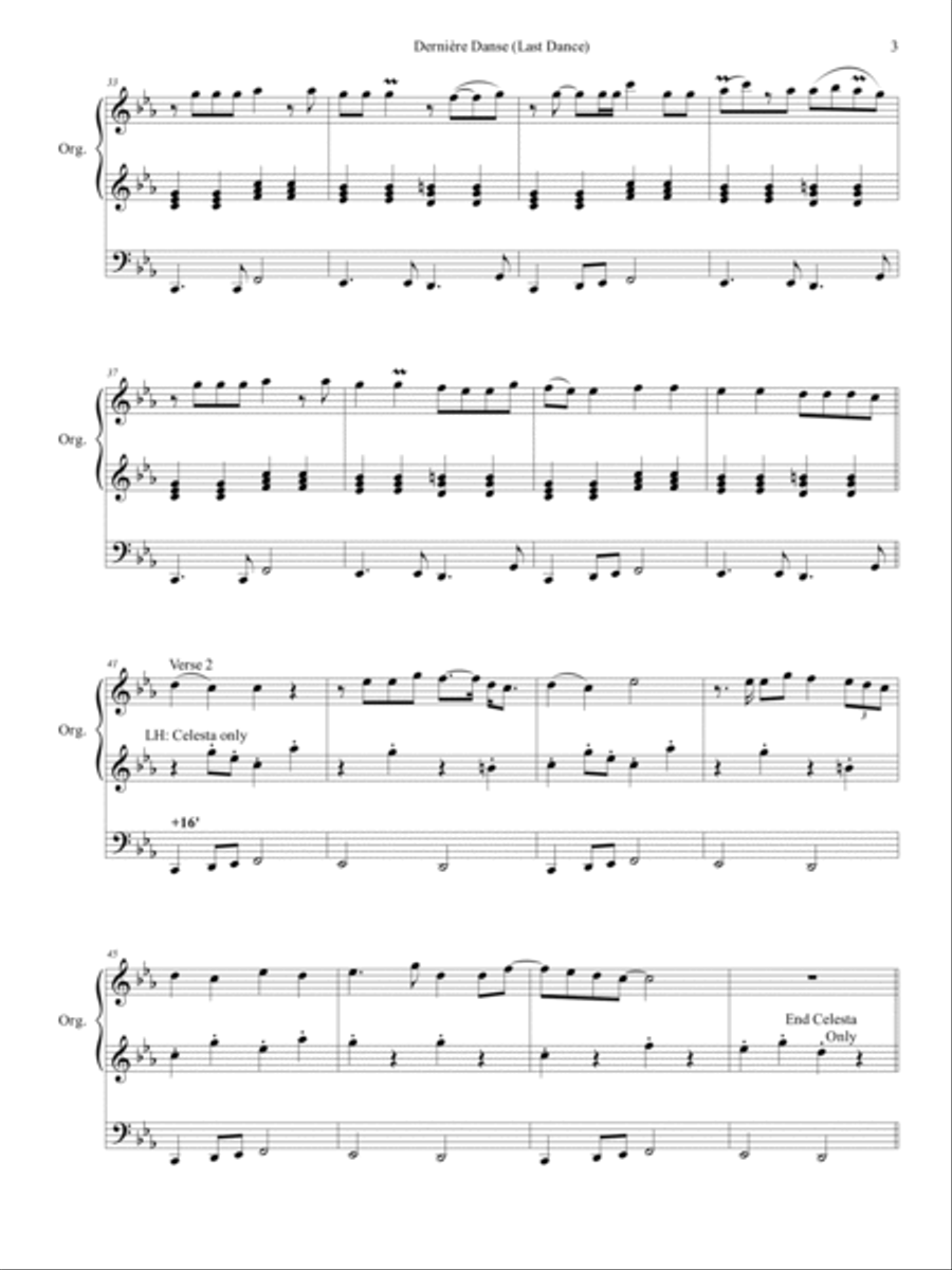 Derniere Danse Organ Solo scores gallery preview page 4