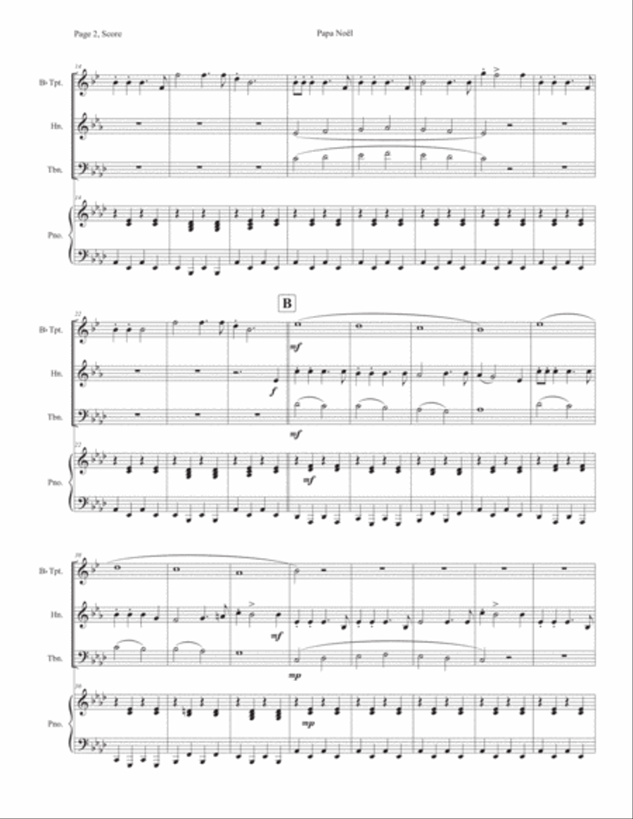 Papa Noel Papa Noel Horn scores gallery preview page 2