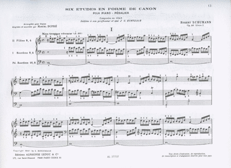 Organ And Pedal-piano Works Volume 1 (organ)