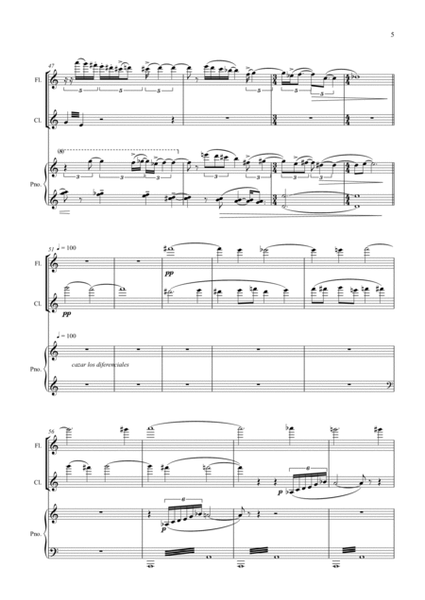 HETEROCICLOS. Versión para flauta, clarinete y piano.