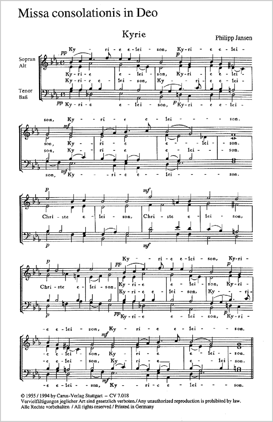 Missa consolationis in Deo