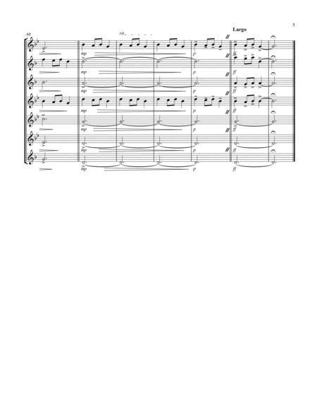 Carol of the Bells (F min) (Saxophone Septet - 1 Sop, 2 Alto, 3 Ten, 1 Bari) image number null