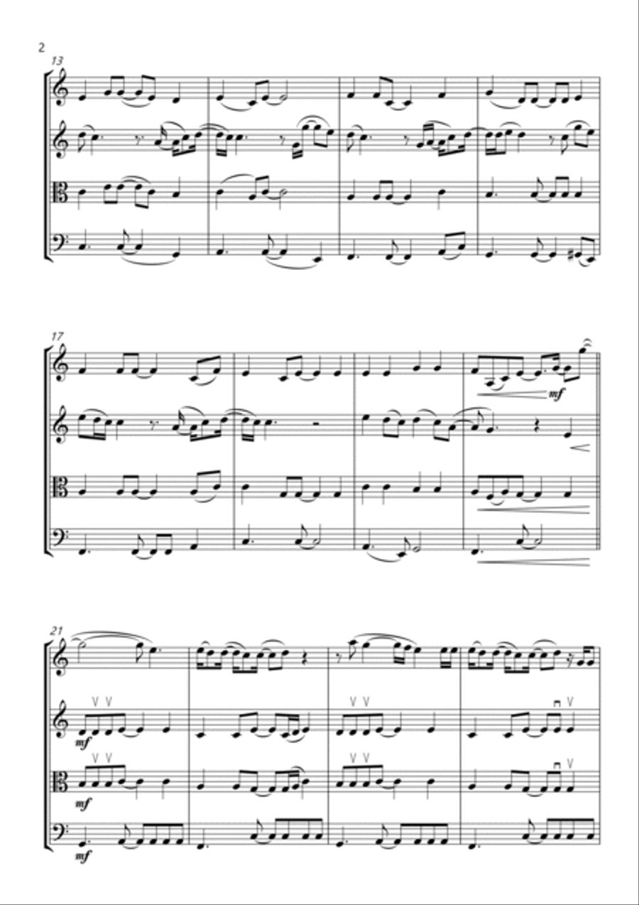 You Make It Real String Quartet scores gallery preview page 2