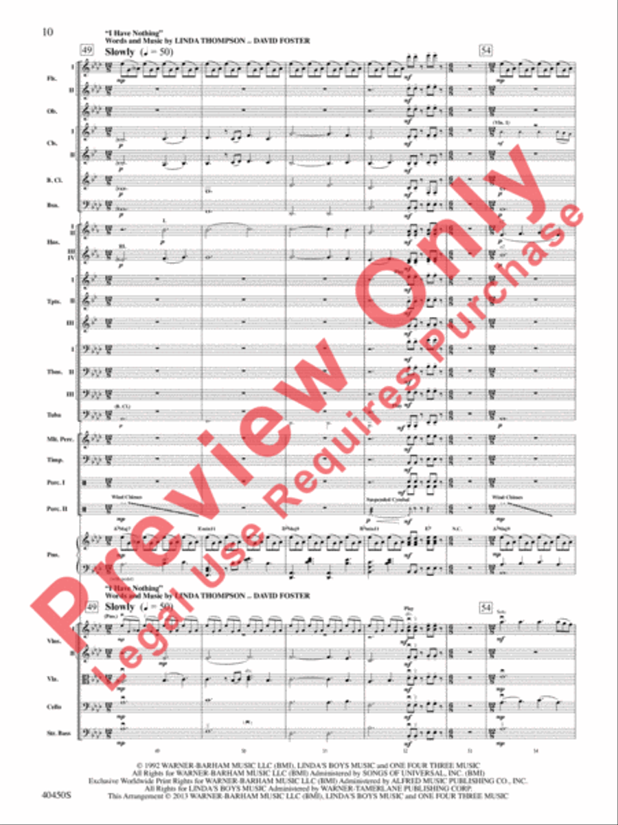 A Whitney Houston Tribute Full Orchestra scores gallery preview page 11