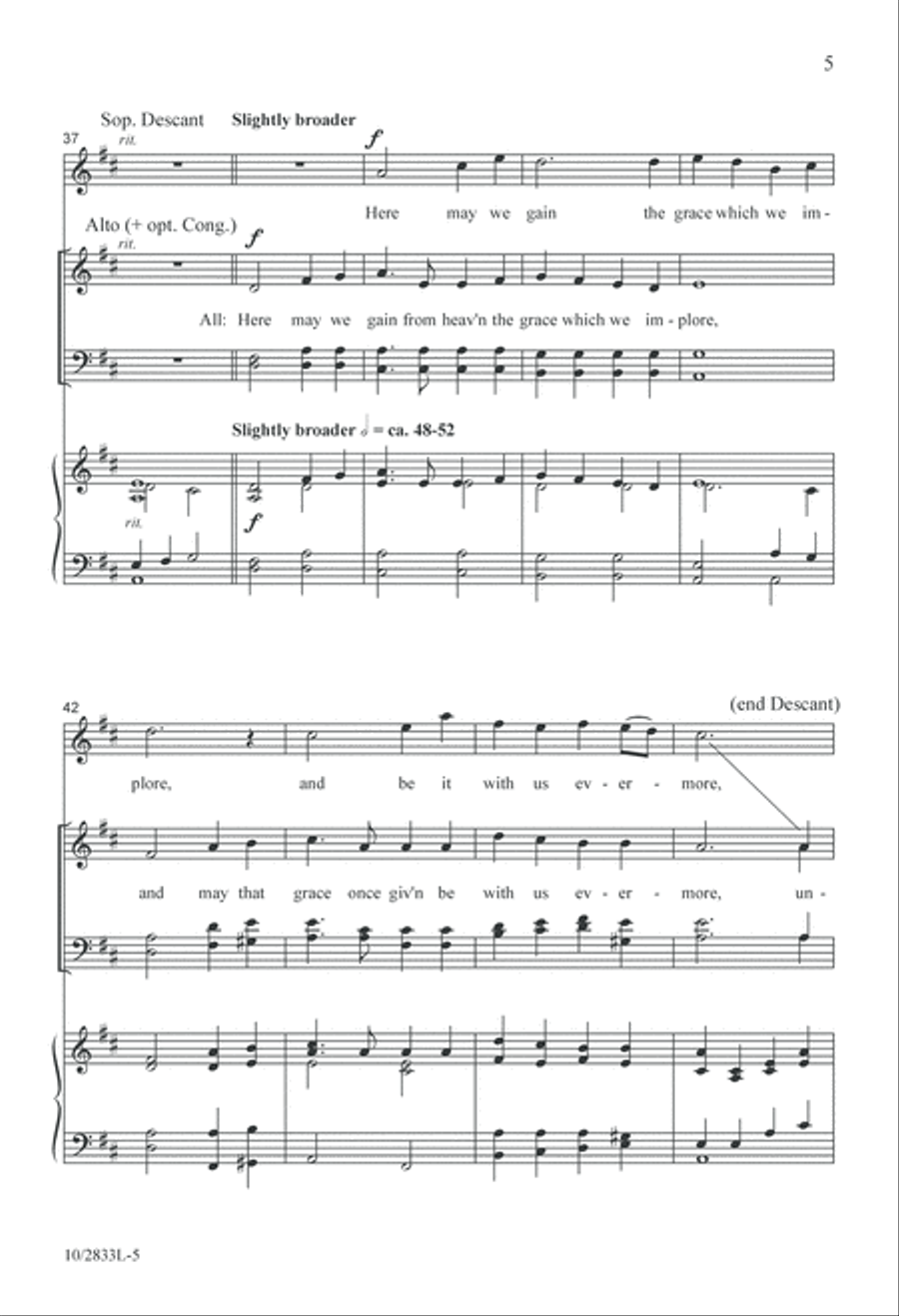 Christ Is Our Cornerstone 4-Part scores gallery preview page 6