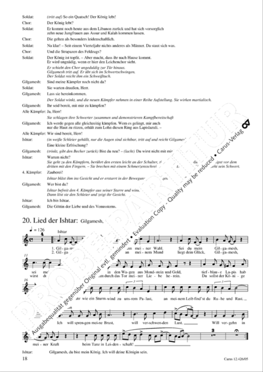 Gilgamesh - Konig von Uruk 3-Part scores gallery preview page 19