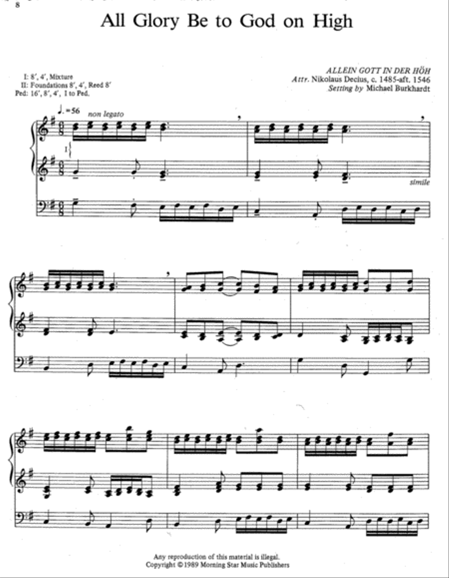 Praise and Thanksgiving, Set 2 Organ scores gallery preview page 4