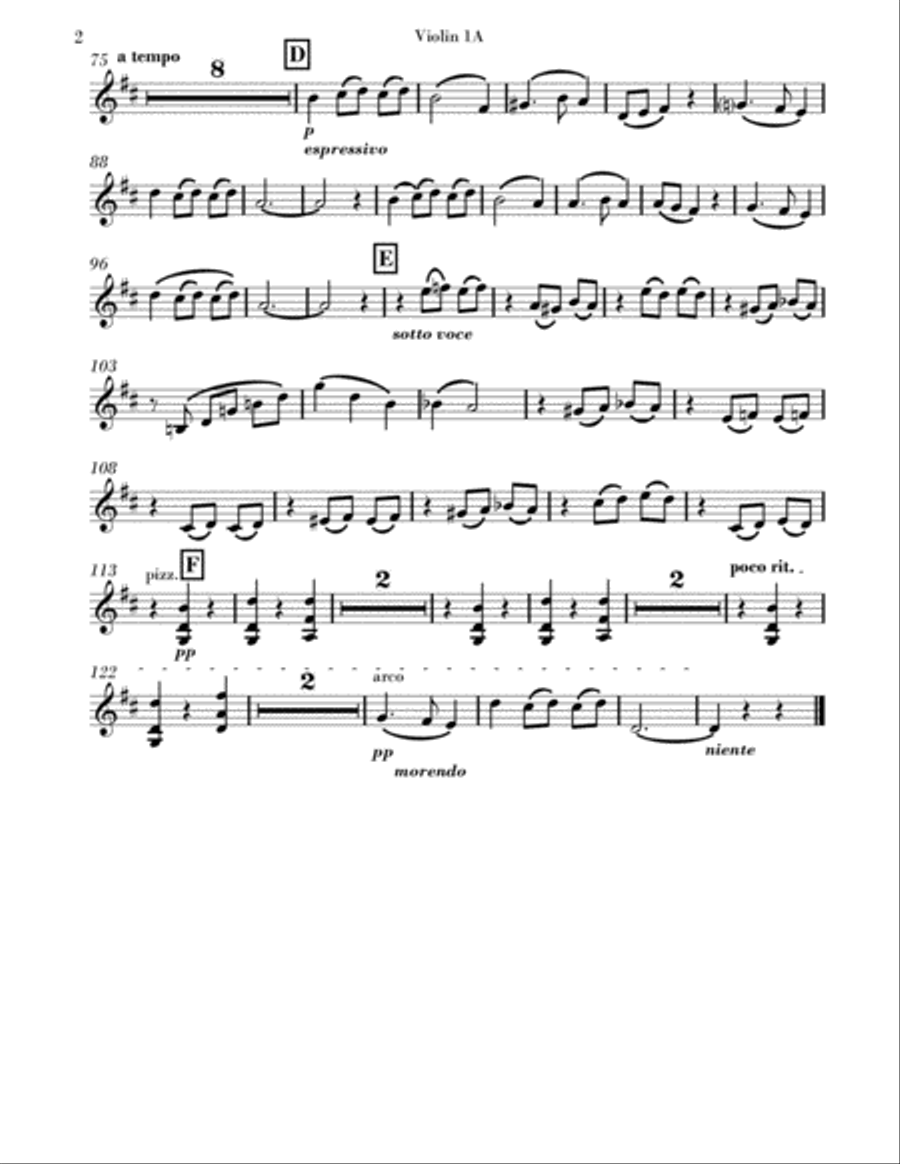 Divertimento for Strings: III. Waltz- Parts String Orchestra scores gallery preview page 6