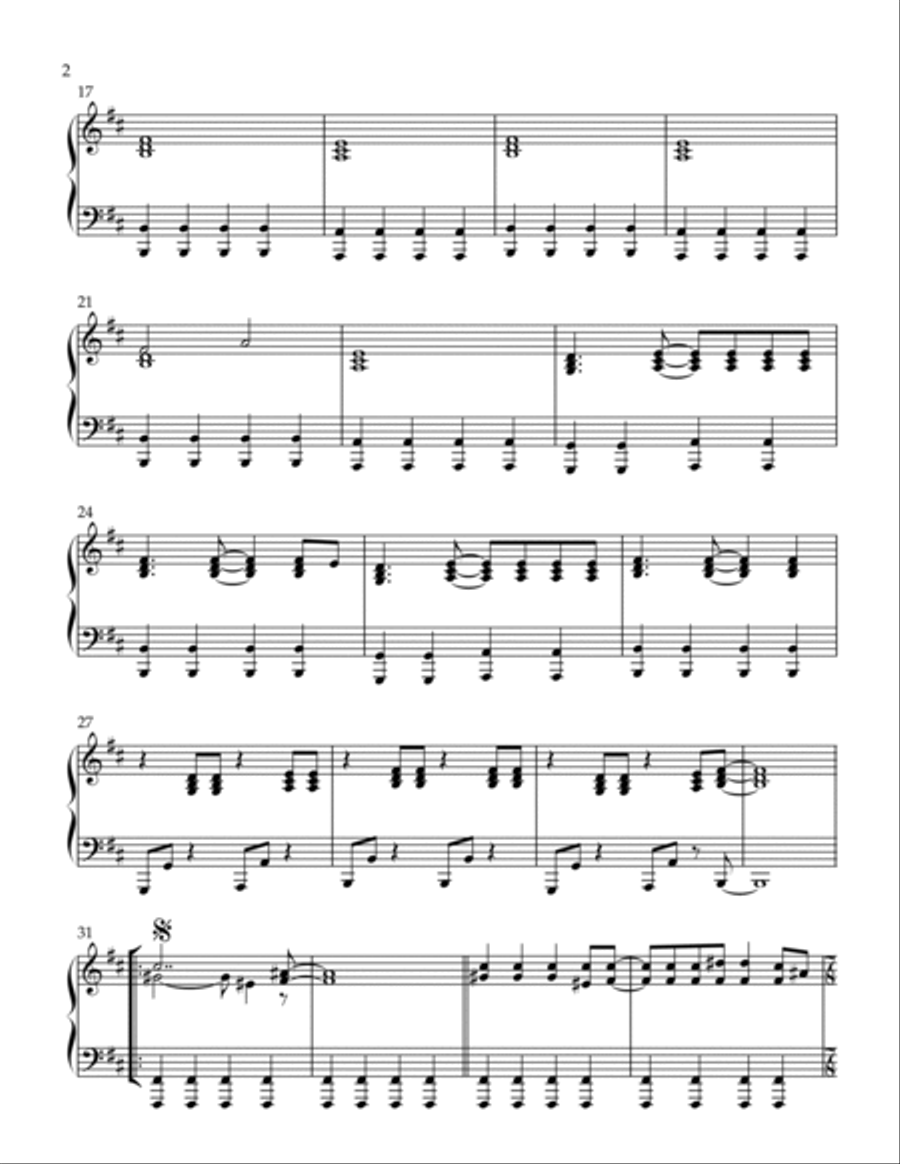 Subdivisions Piano Solo scores gallery preview page 2