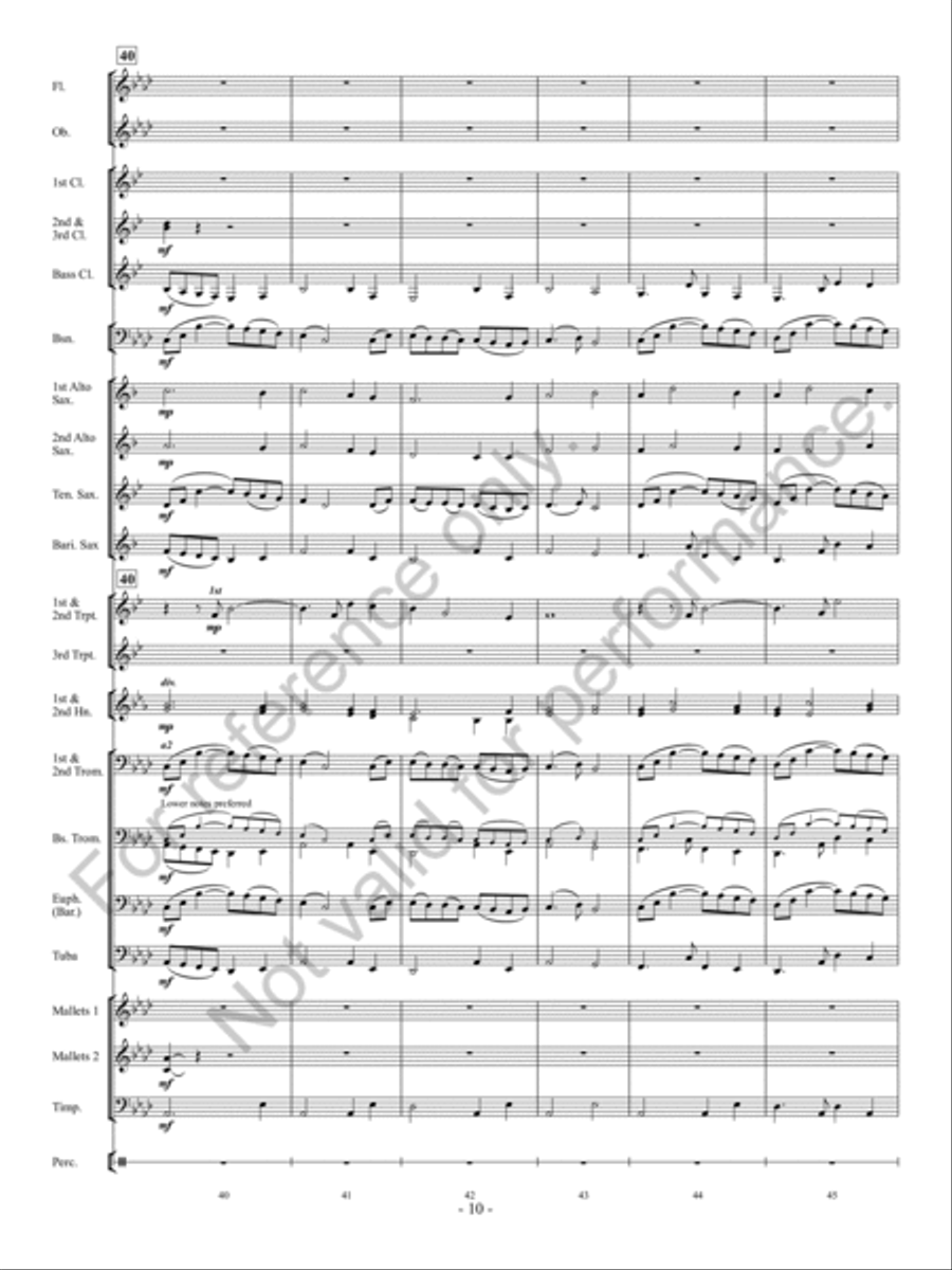 The Meeting Place Concert Band scores gallery preview page 11