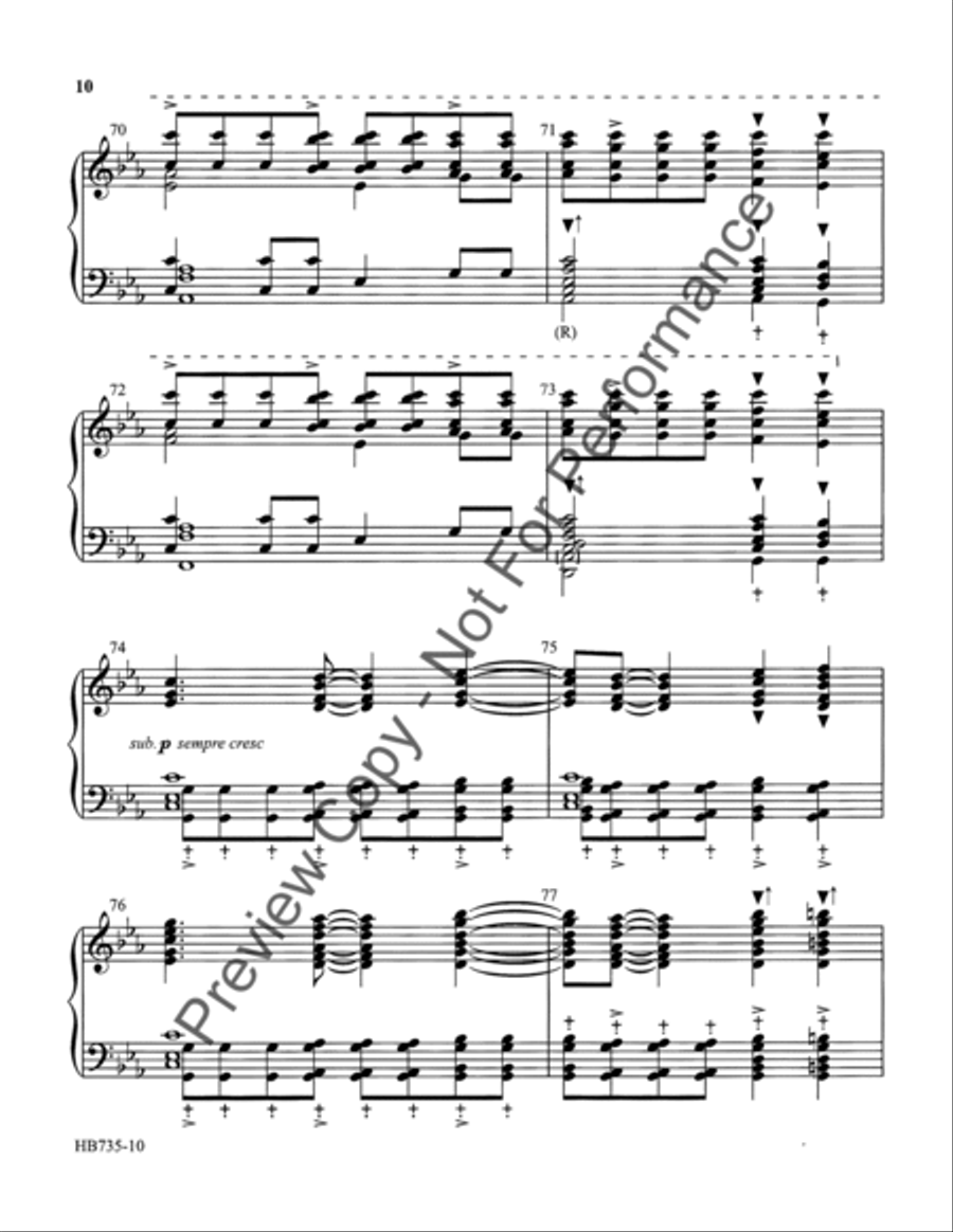 Low in the Grave He Lay (Up from the Grave He Arose) 5-Octaves scores gallery preview page 11