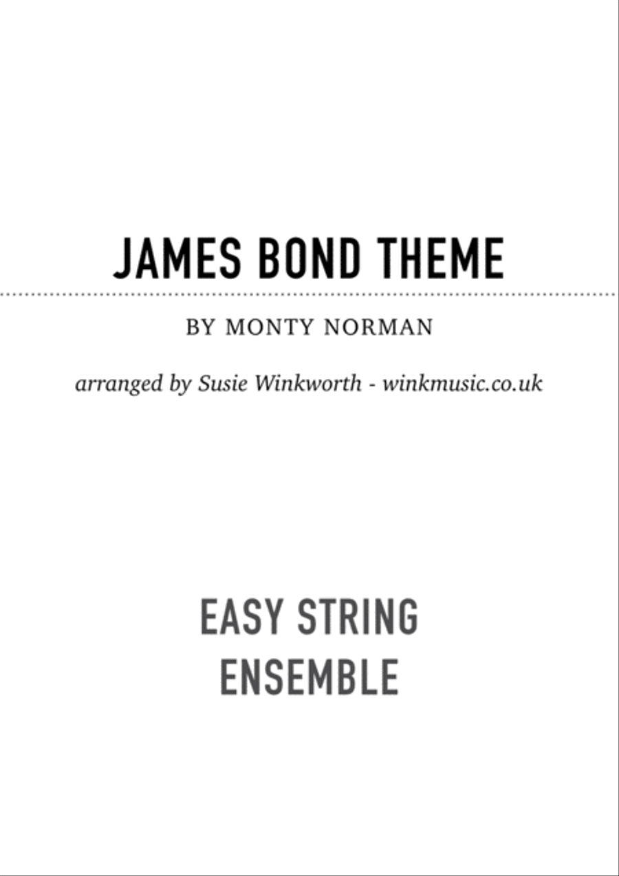 James Bond Theme Full Orchestra scores gallery preview page 1