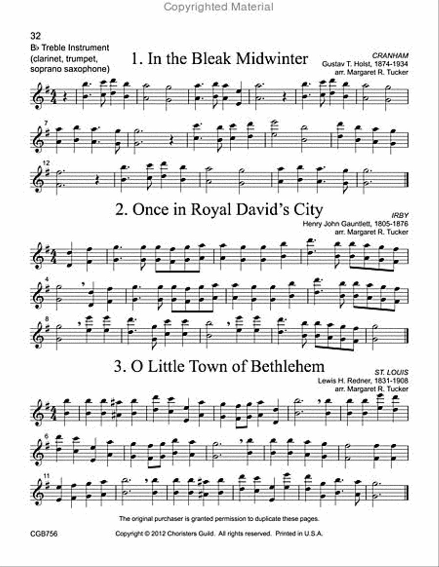 Christmas Carol Accompaniments: Reproducible Accompaniments for Twelve Familiar Carols Handbell Choir scores gallery preview page 10