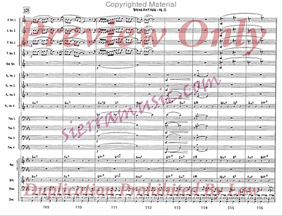 I Can't Stop Loving You Jazz Ensemble scores gallery preview page 16