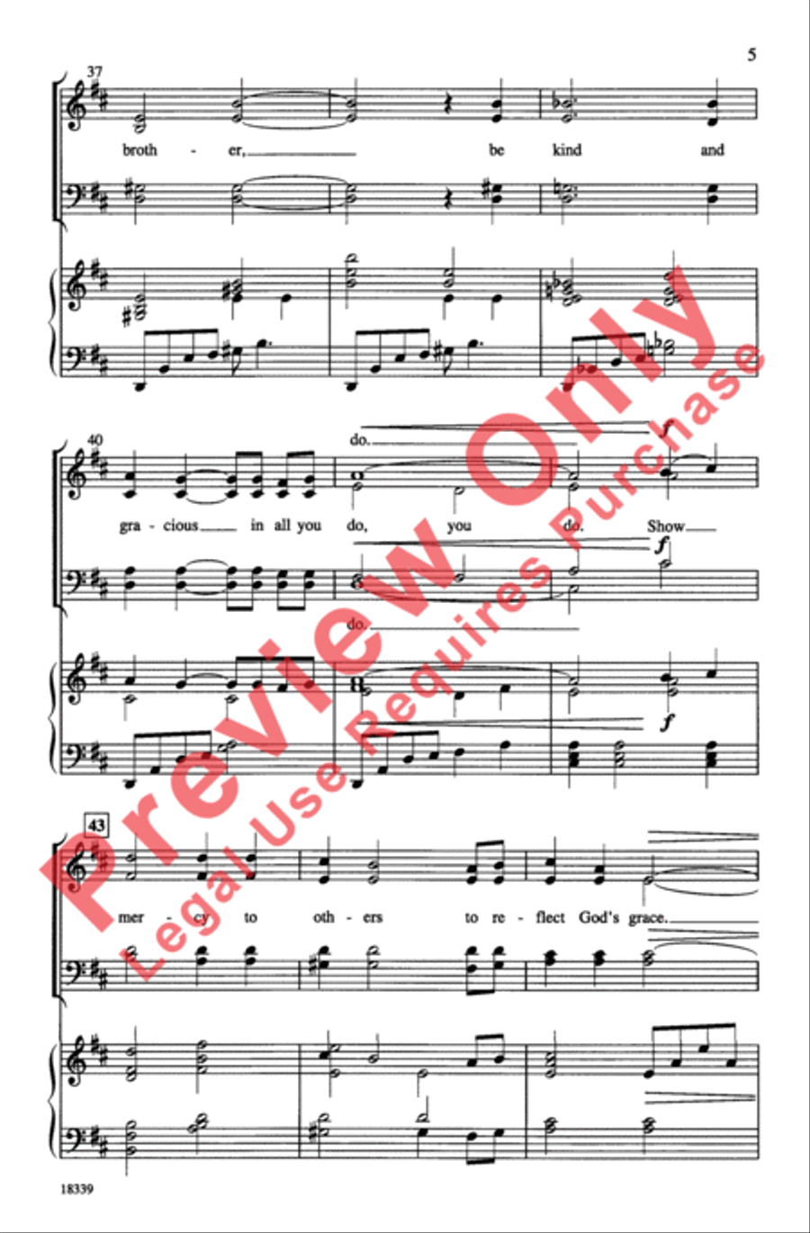 Love One Another Love One Another 4-Part scores gallery preview page 5