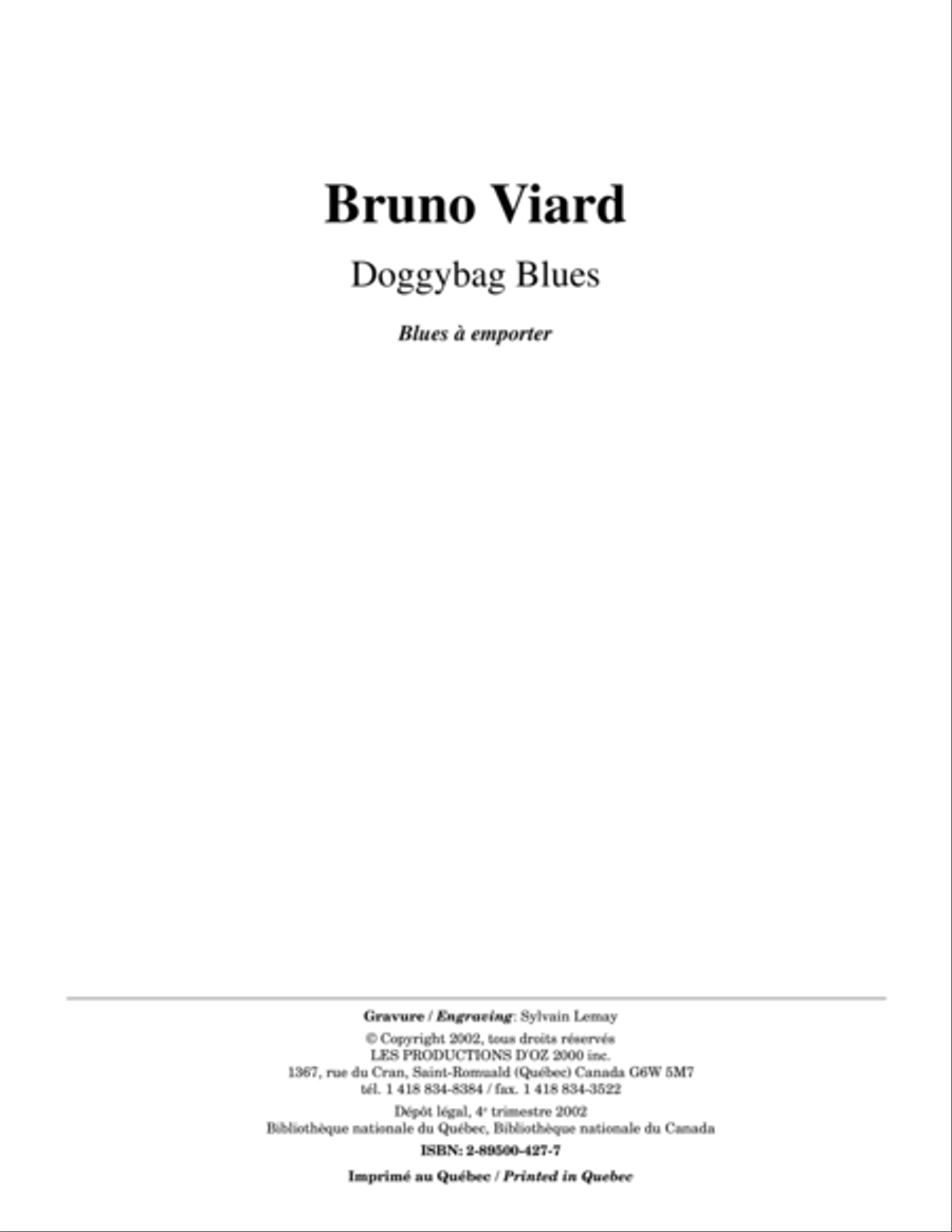 Doggybag Blues Doggybag Blues Electric Guitar scores gallery preview page 1