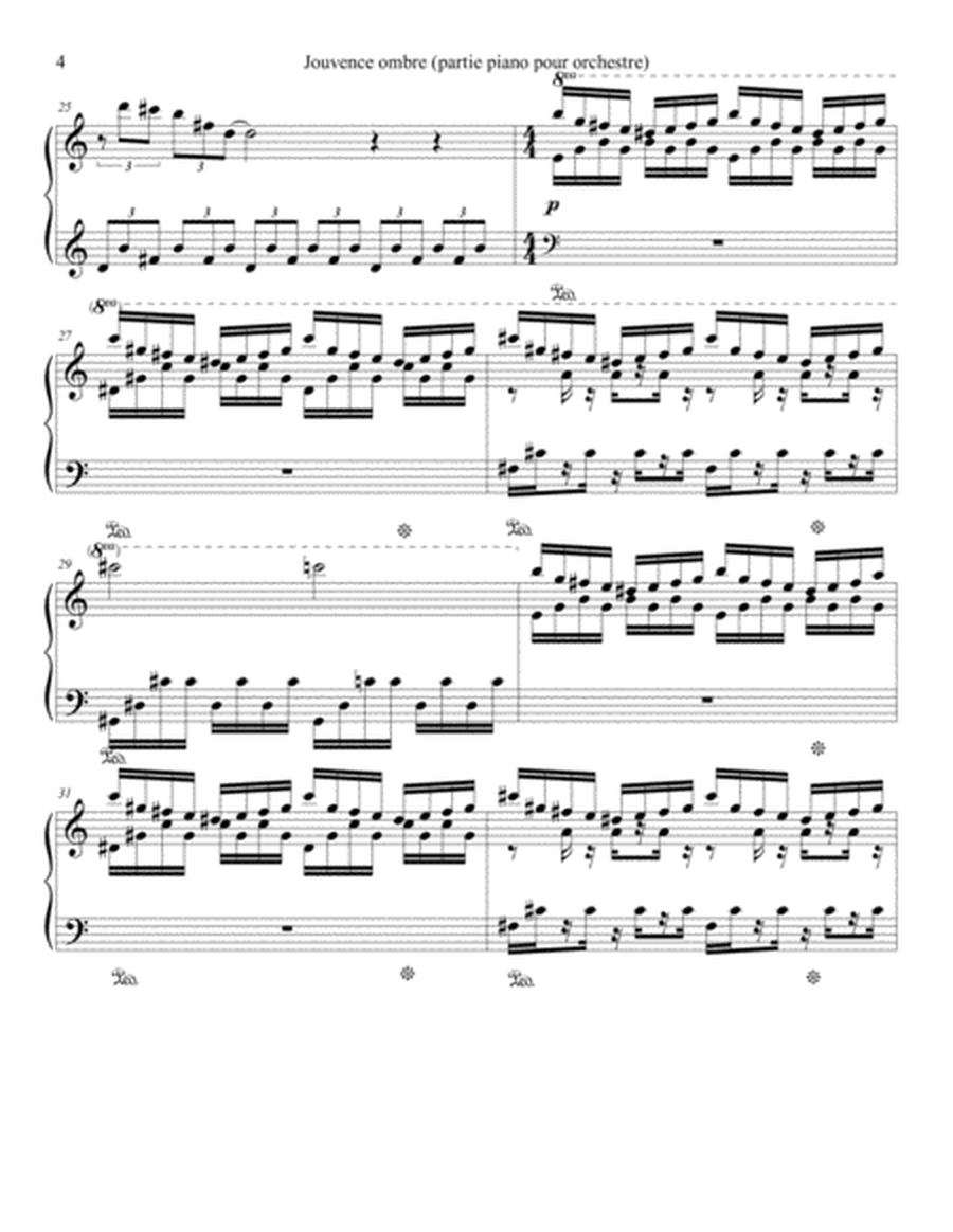 Jouvence ombre (partie piano pour piano et orchestre) image number null