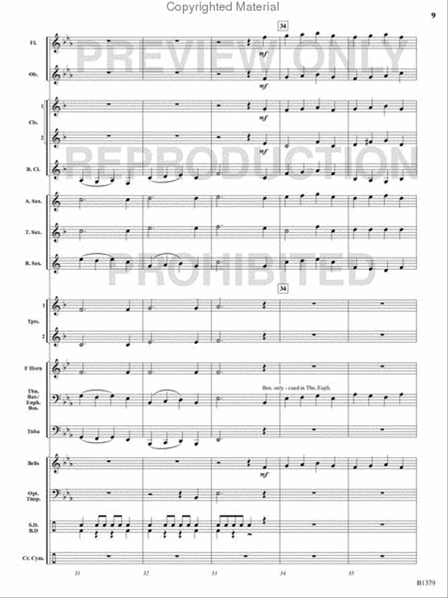 The Spacious Firmament on High Concert Band scores gallery preview page 8