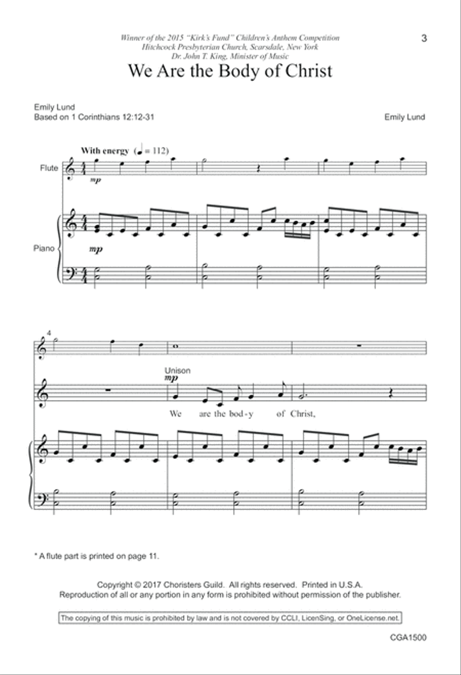 We Are the Body of Christ 2-Part scores gallery preview page 2