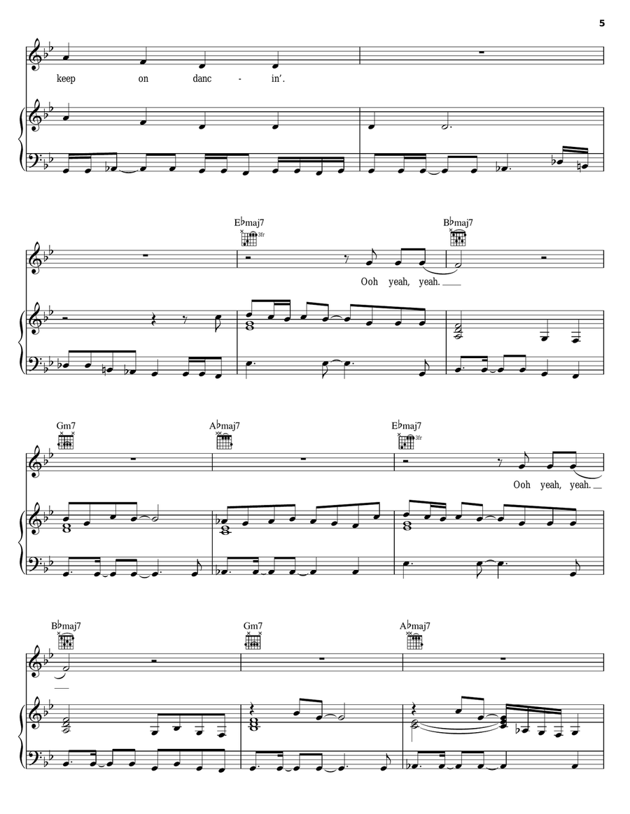 Hella Good Hella Good Piano, Vocal, Guitar scores gallery preview page 5