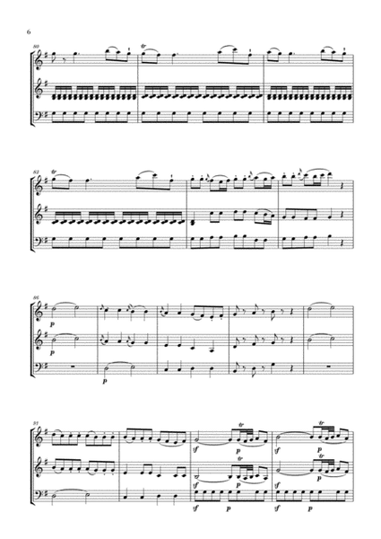 Eine Kleine Nachtmusik for Flute, Violin and Cello image number null