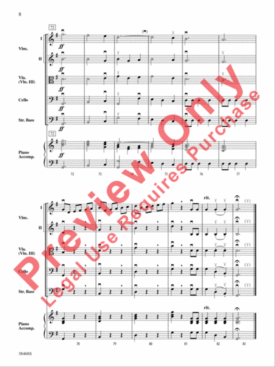 A Holiday Waltz String Orchestra scores gallery preview page 9