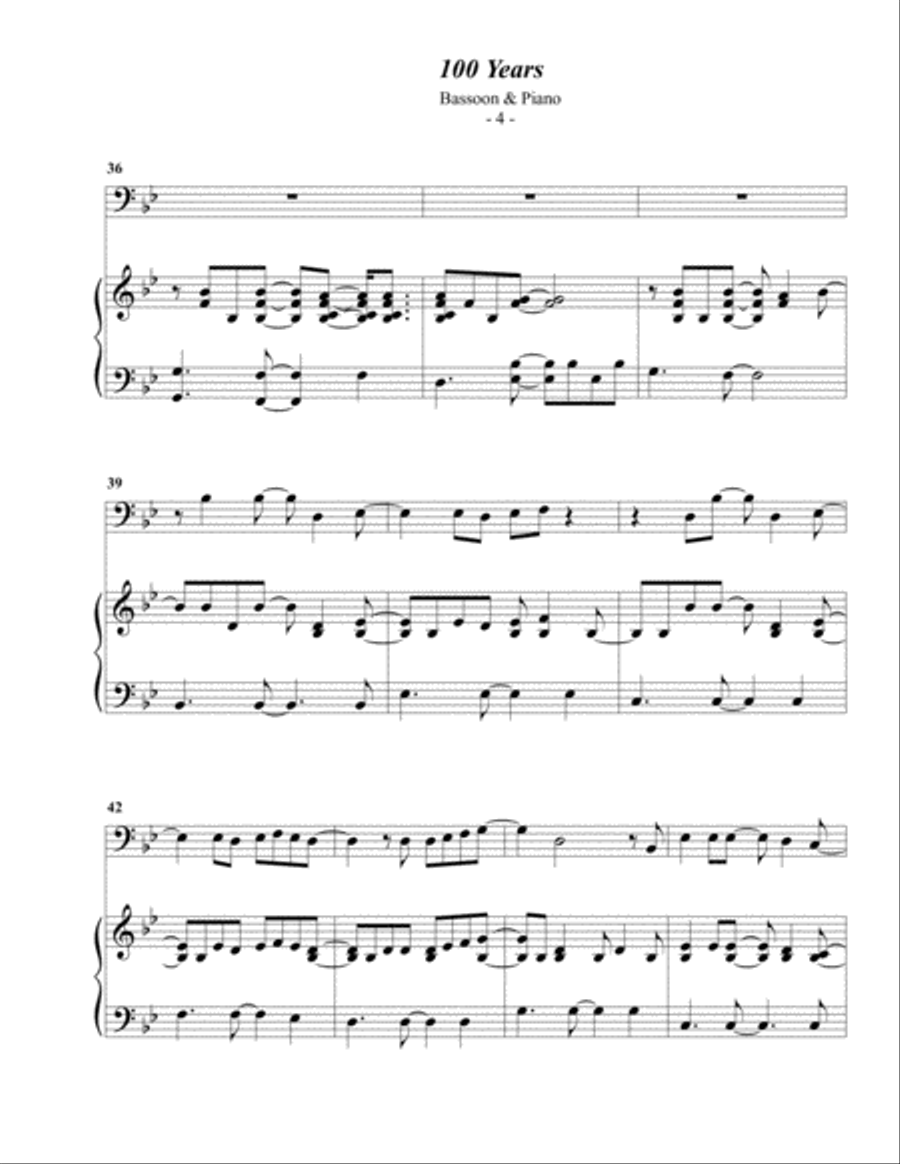 100 Years Bassoon Solo scores gallery preview page 4