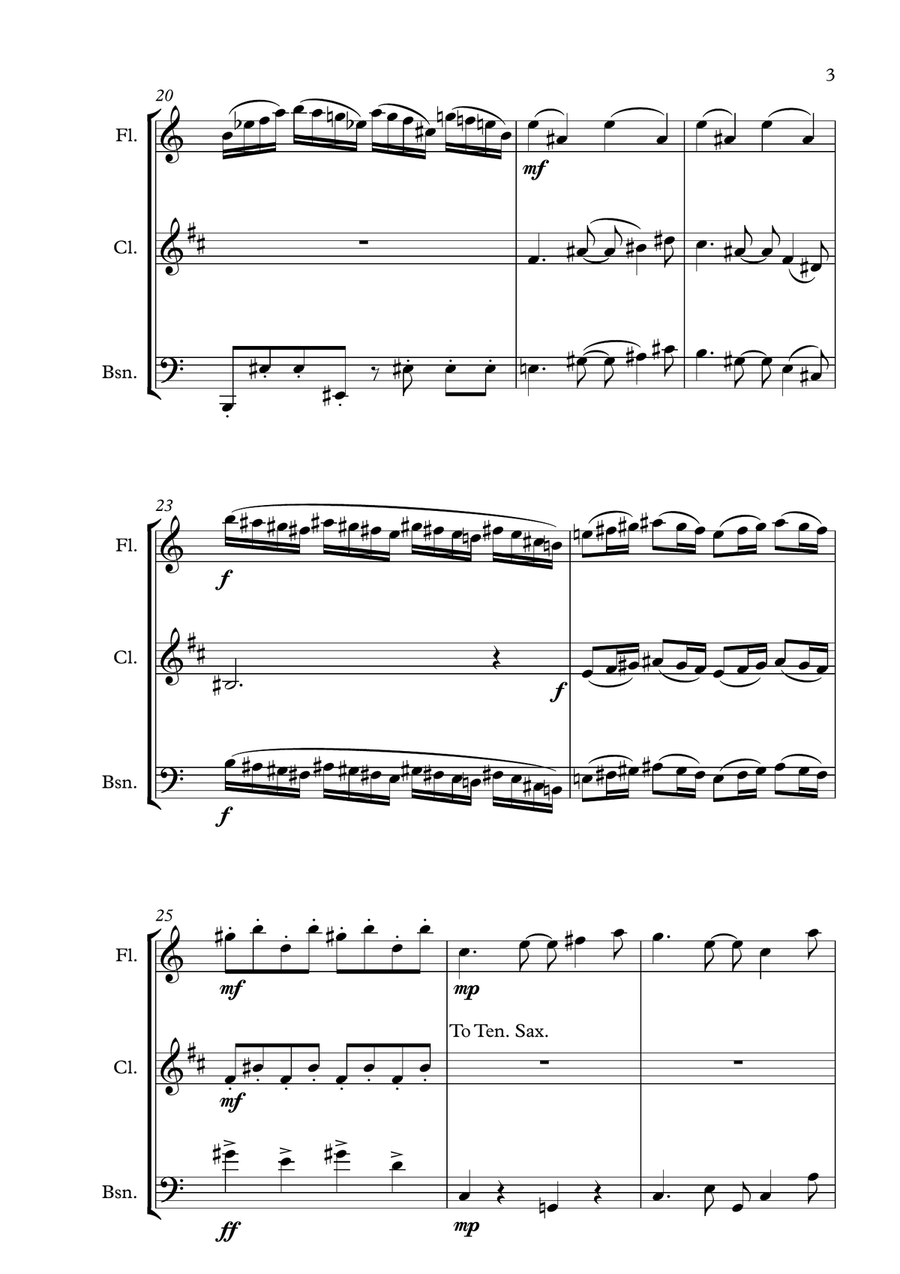 The Simpsons Tm End Credits Theme Small Ensemble scores gallery preview page 3