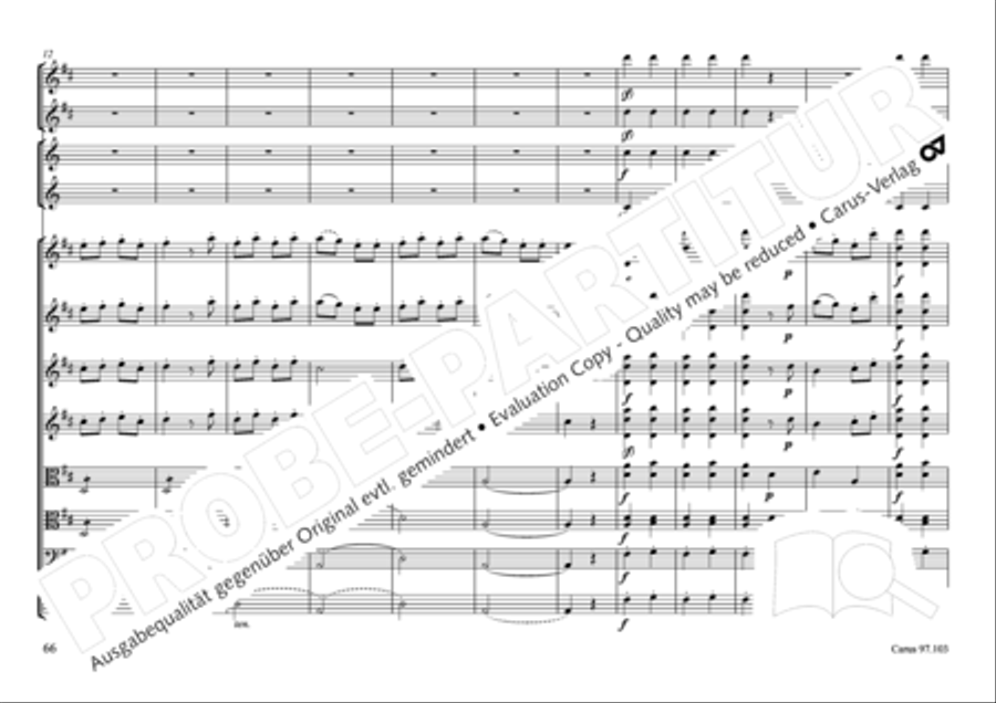 Concertone in D major Horn scores gallery preview page 67