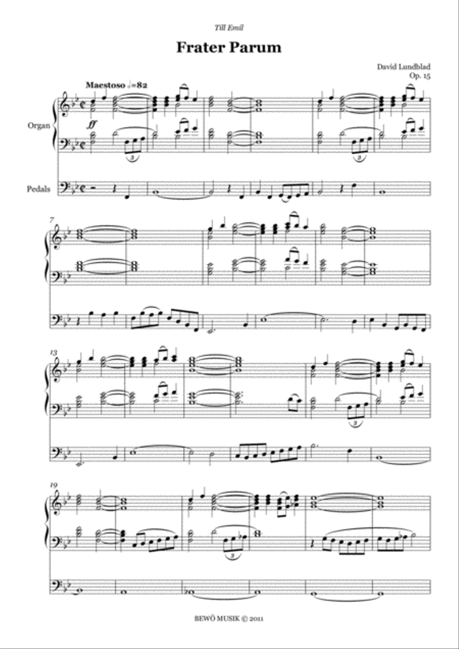 Frater Parum Organ Solo scores gallery preview page 3