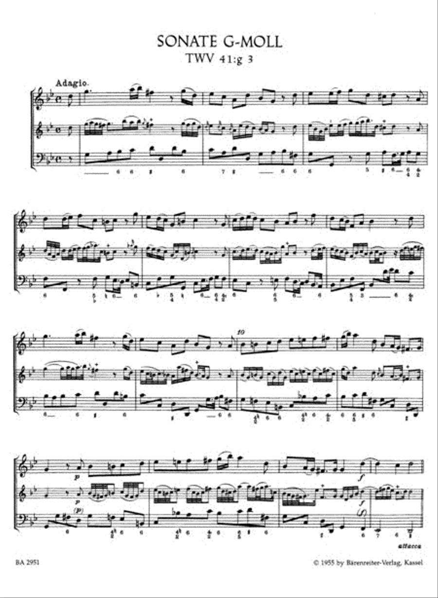 Zwölf Methodische Sonaten Flute scores gallery preview page 2