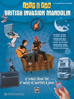 Book cover for Just for Fun -- British Invasion Mandolin
