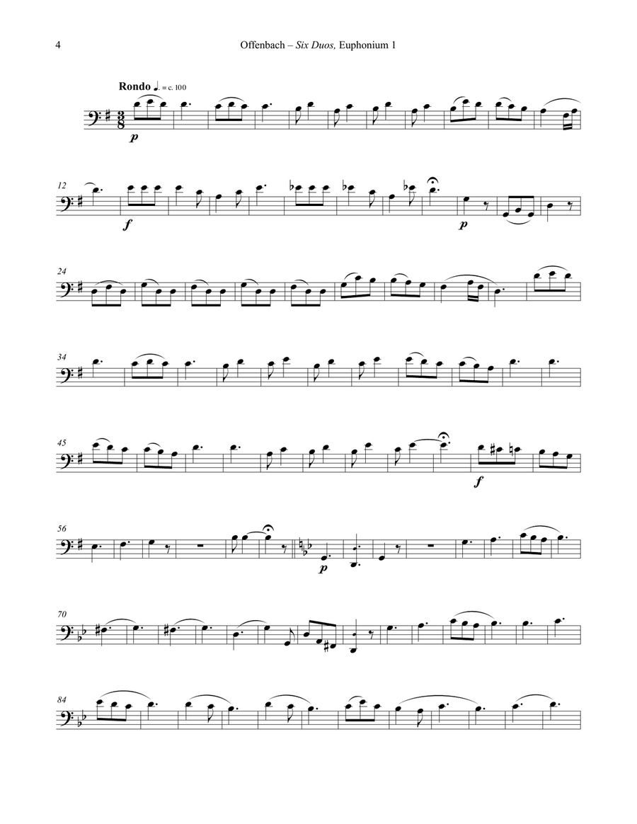Six Duos for Euphoniums Six Duos for Euphoniums Brass Duet scores gallery preview page 4