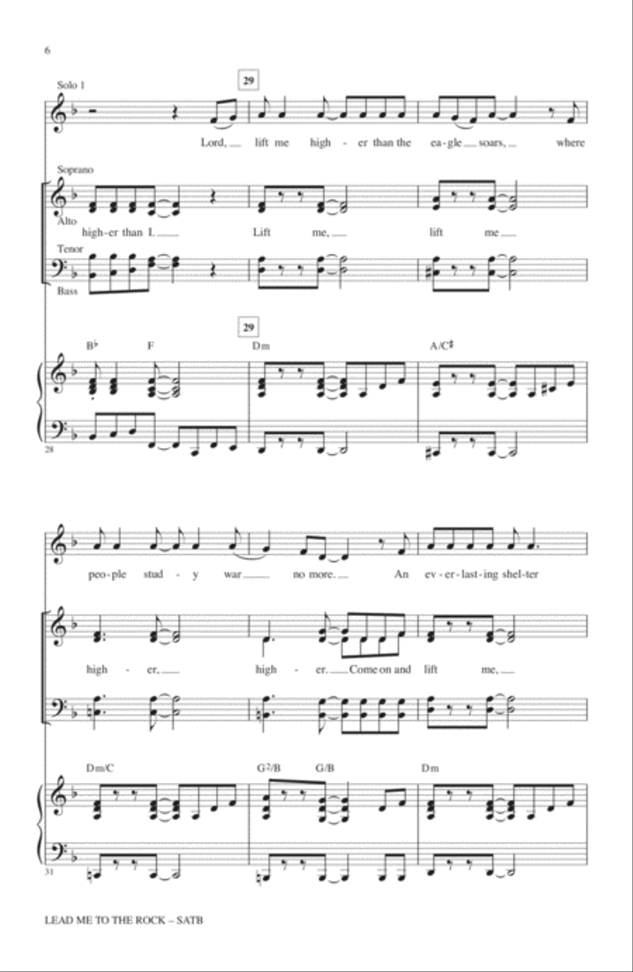 Lead Me To The Rock Lead Me To The Rock 4-Part scores gallery preview page 5