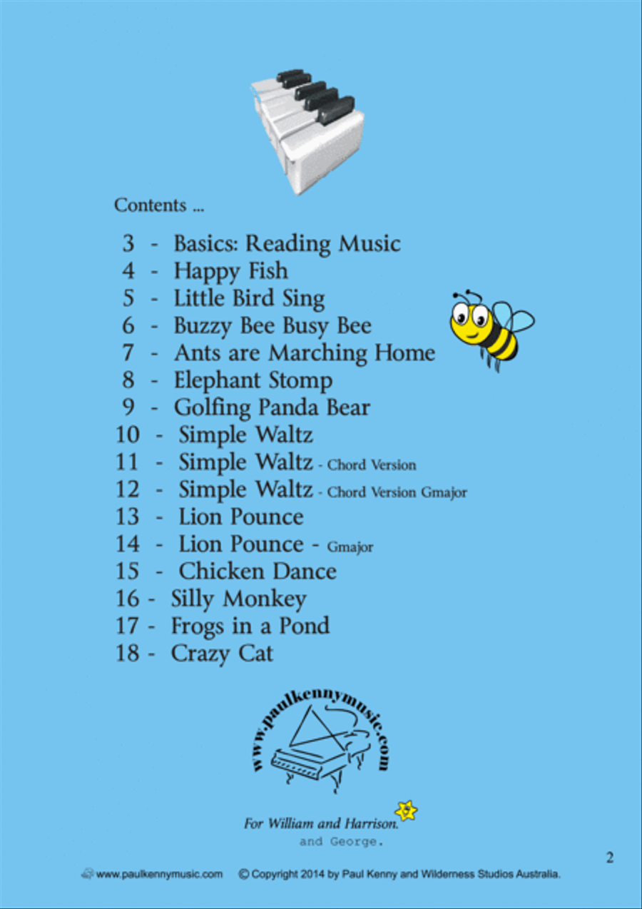 Little Songs for Little People by Paul Kenny Piano Method scores gallery preview page 2
