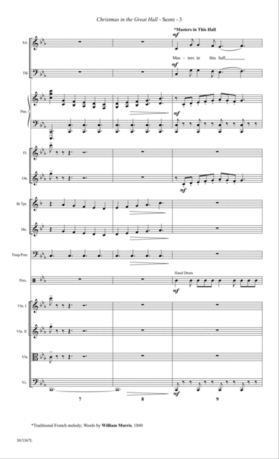Christmas in the Great Hall - Instrumental Ensemble Score and Parts Choir scores gallery preview page 6