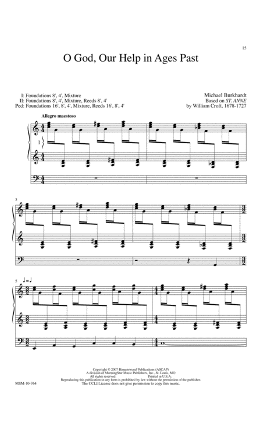 Praise and Thanksgiving, Set 7 Organ scores gallery preview page 5