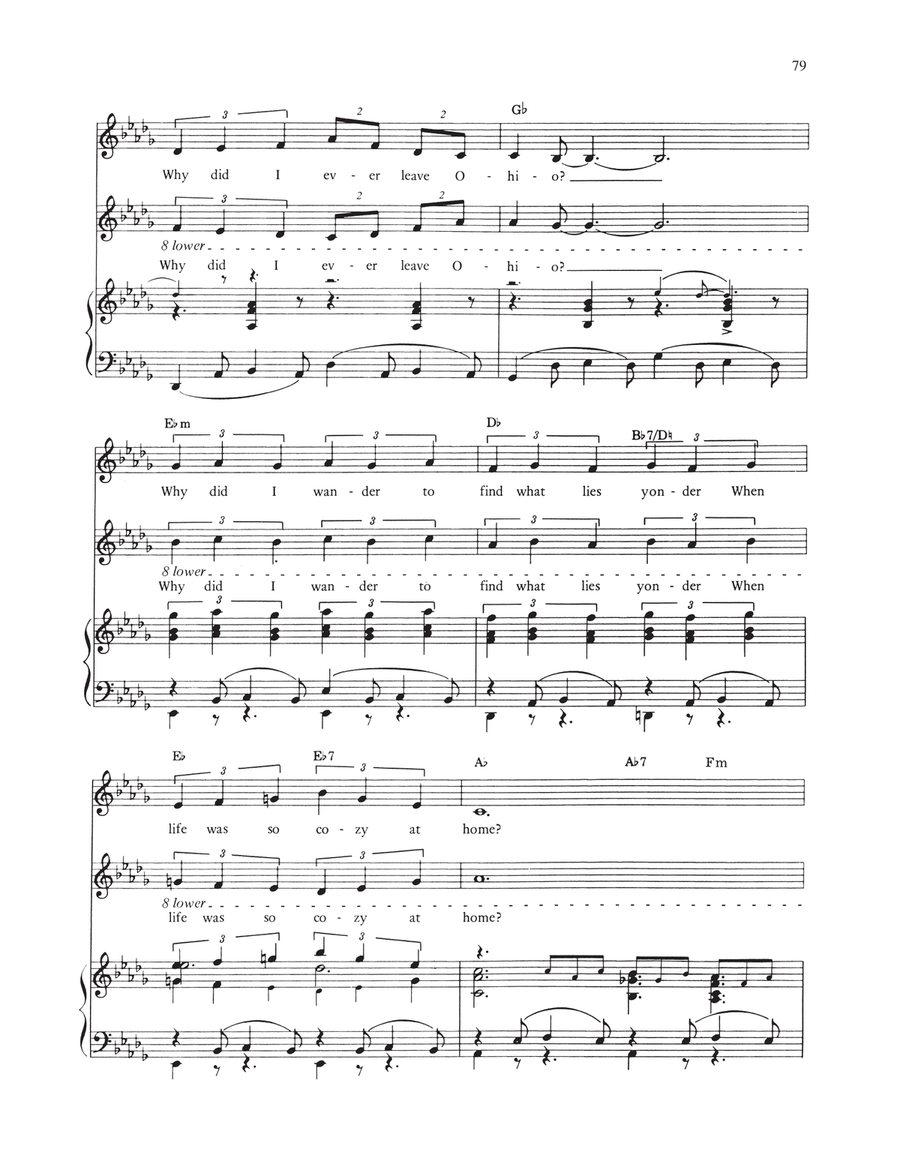 Ohio (from Wonderful Town) Piano, Vocal scores gallery preview page 2