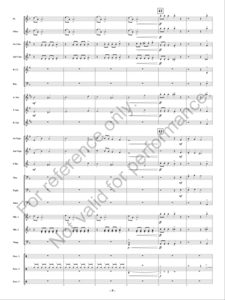 Dragonflight at Dawn Concert Band scores gallery preview page 10