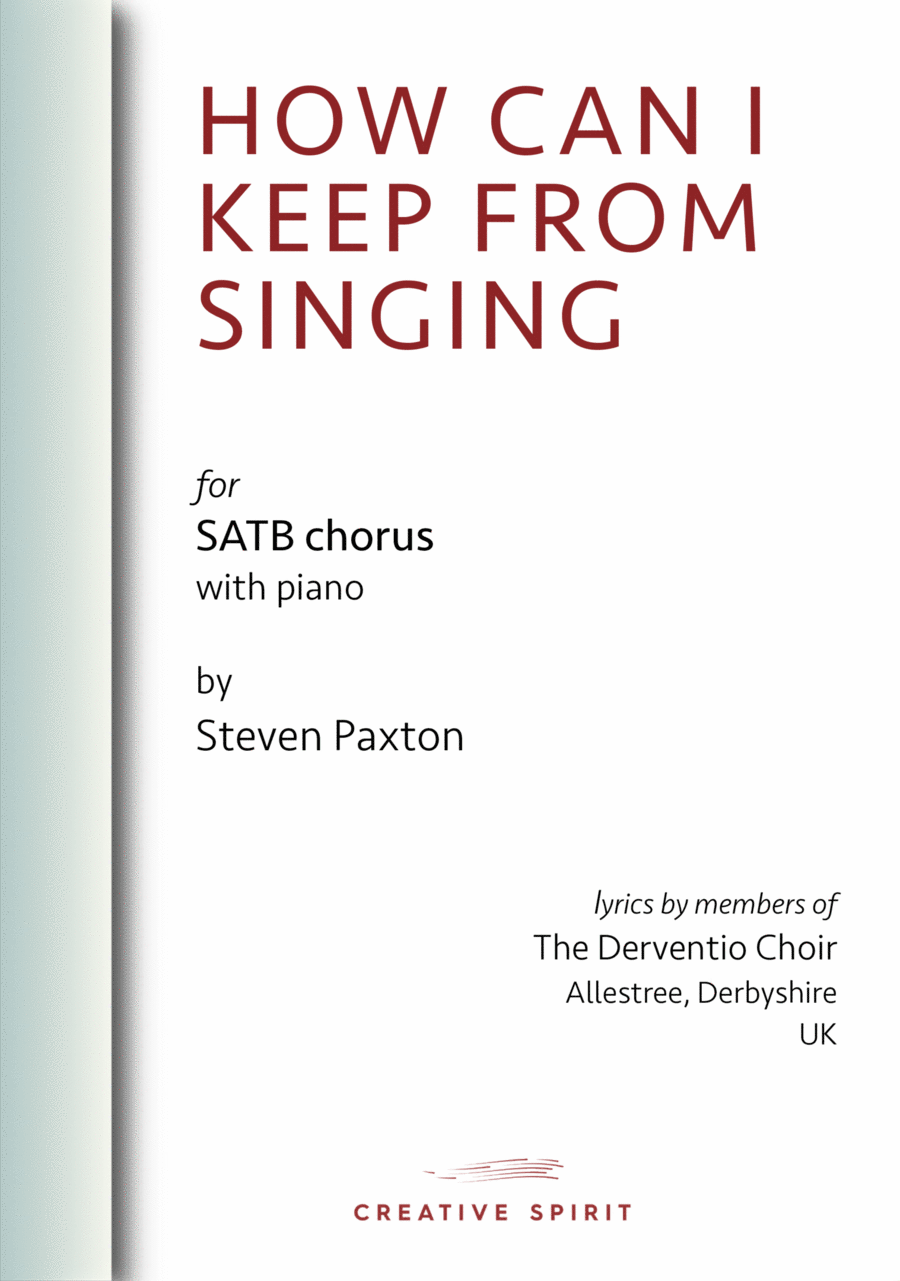 HOW CAN I KEEP FROM SINGING (SATB) 4-Part scores gallery preview page 1