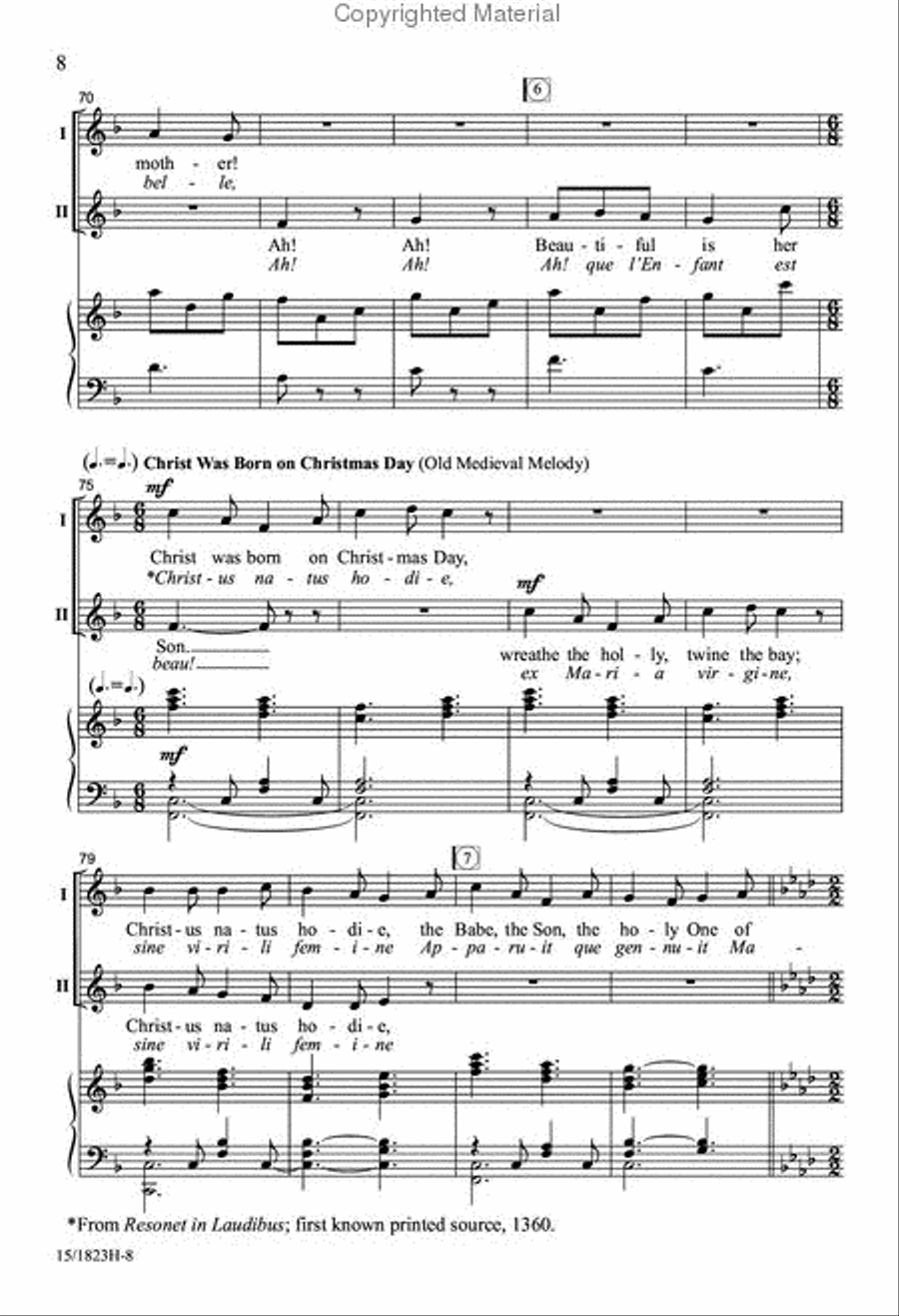 A Garland of Carols A Garland of Carols 2-Part scores gallery preview page 8
